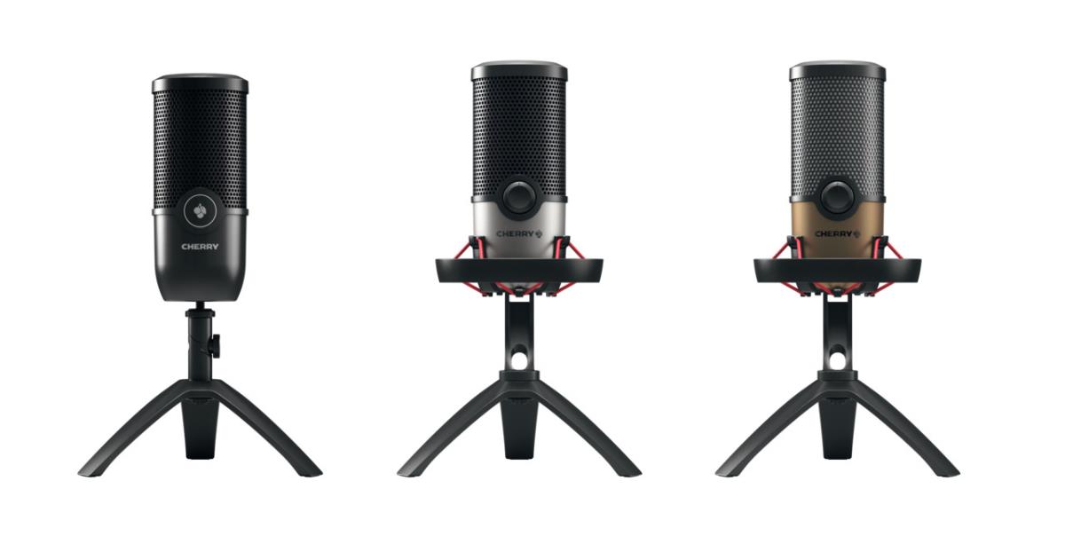 CHERRY UM 3.0 USB Microphone for Streaming/Office - Black
