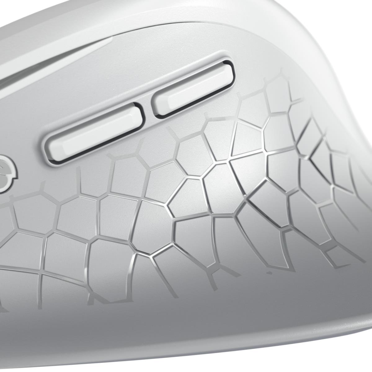 CHERRY STREAM MOUSE COMFORT - Ergonomic 6 Button with Wheel - Wireless - White