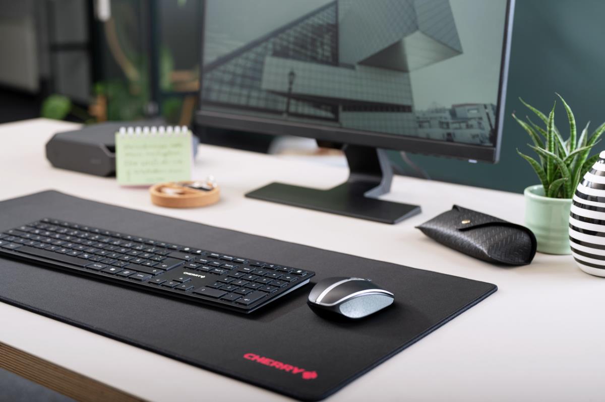 KW 9100 SLIM Rechargeable Keyboard - Wireless or Bluetooth - Black - Qwertzu Swiss