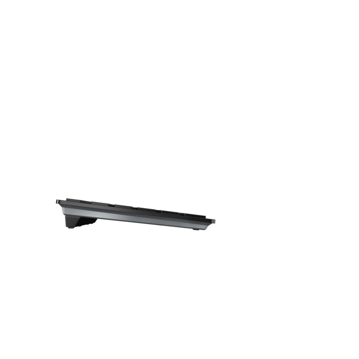 KW 9100 SLIM Rechargeable Keyboard - Wireless or Bluetooth - Black - Qwertzu Swiss