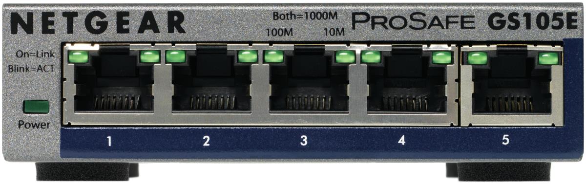 ProSafe Plus Switch GS105E - 5-Port Gigabit Ethernet