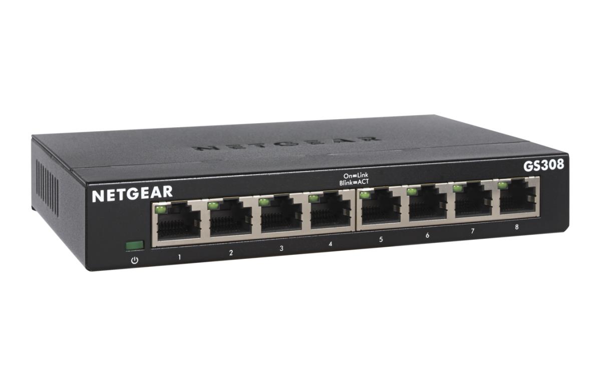 Unmanaged Essentials Switch GS308v3 - 8-Port GbE