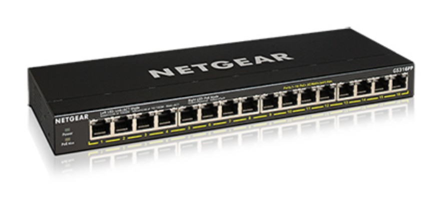 Unmanaged Essentials Switch PoE+ GS316PP - 16-Port GbE
