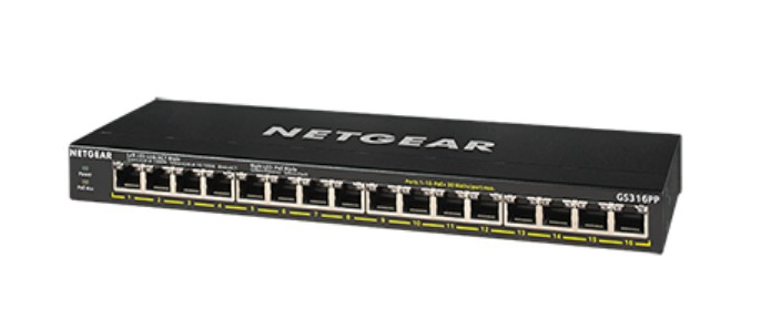 Unmanaged Essentials Switch PoE+ GS316PP - 16-Port GbE