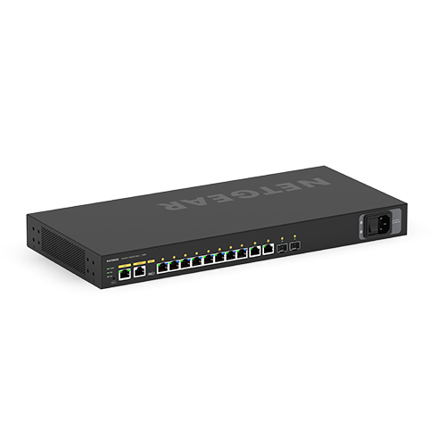 GSM4212PX - M4250-10G2XF-PoE+ AV Line Managed Switch 2x1G 2xSFP+ and 8x1G PoE+ 240W