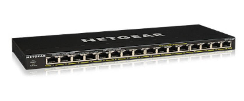 Unmanaged Essentials Switch PoE+ GS316P - 16-Port GbE (115W)