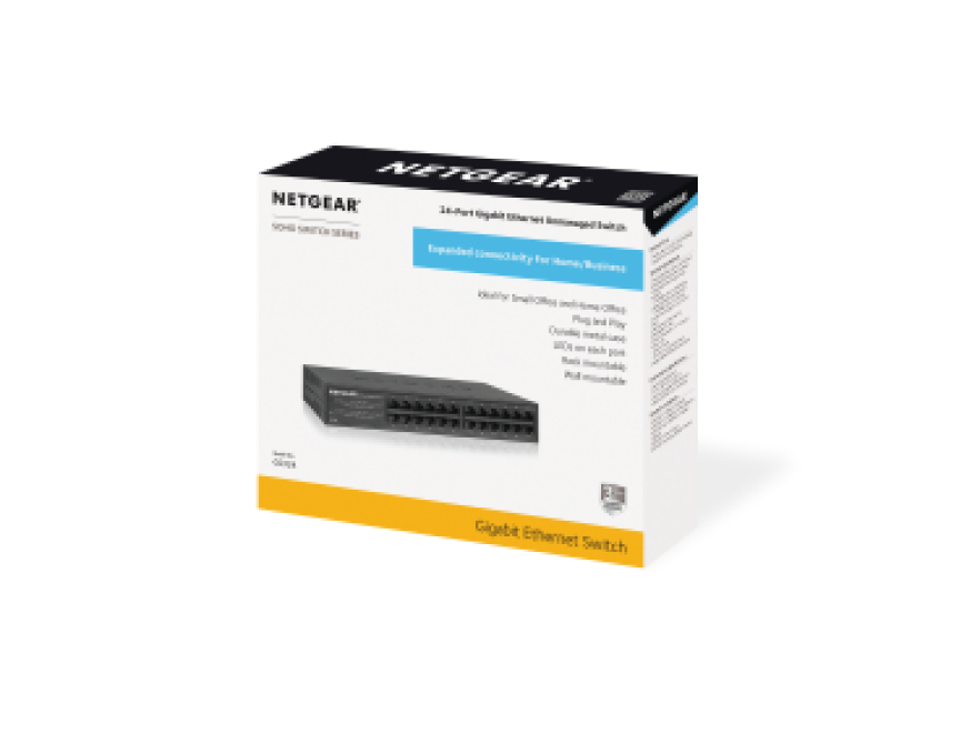 Unmanaged Essentials Switch GS324v2 - 24-Port GbE