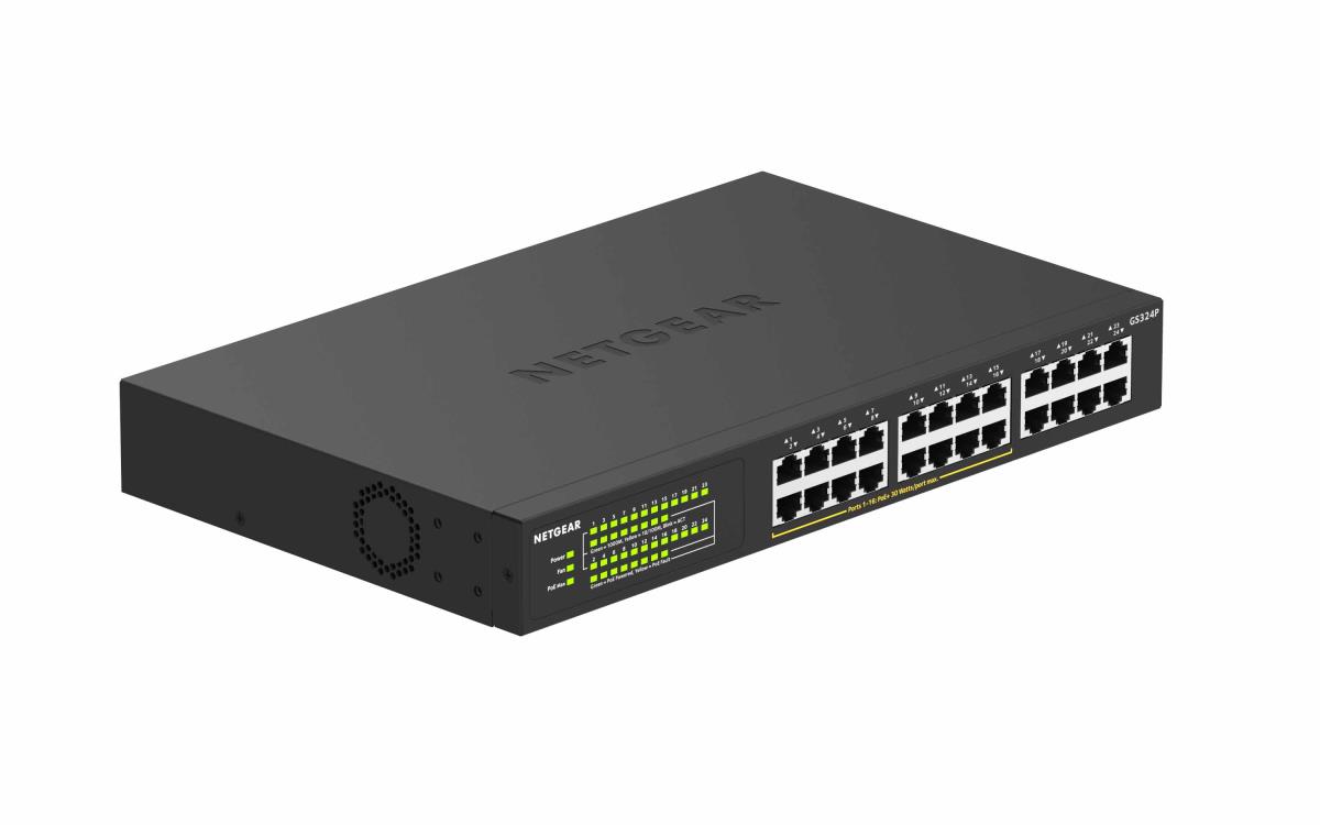 Unmanaged Essentials Switch PoE+ GS324P - 16-Ports GbE (190W)