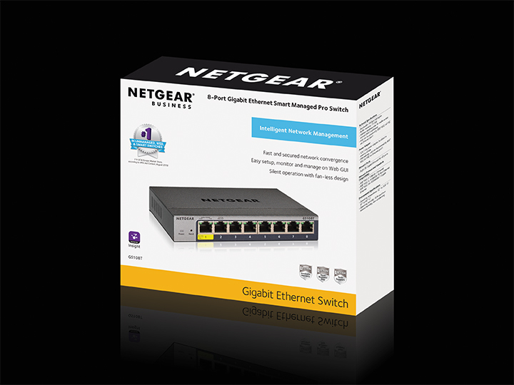 GS108Tv2 Gigabit Smart Managed Pro Switch 8-Port with 1 PD Port