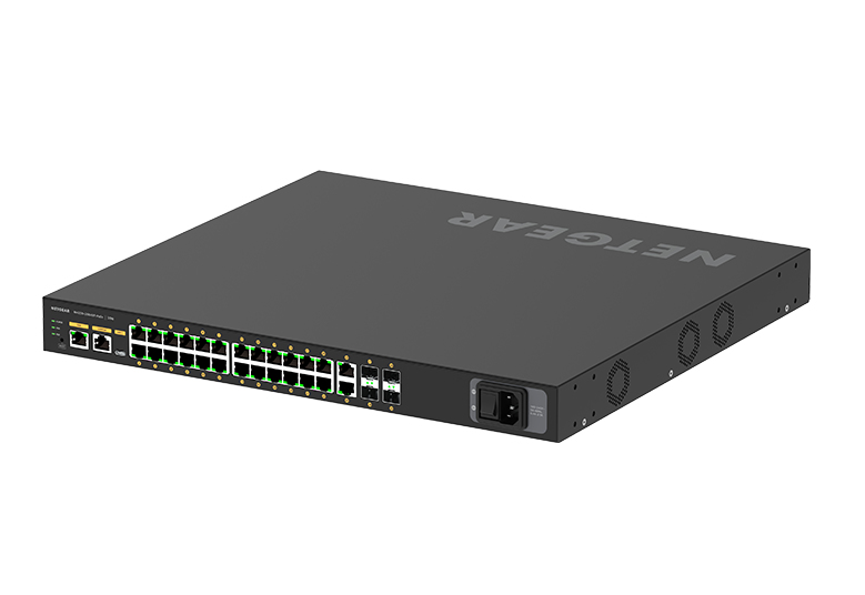 GSM4230P - M4250-26G4F-PoE+ AV Line Managed Switch 2x1G and 4xSFP, 24x1G PoE+ 300W