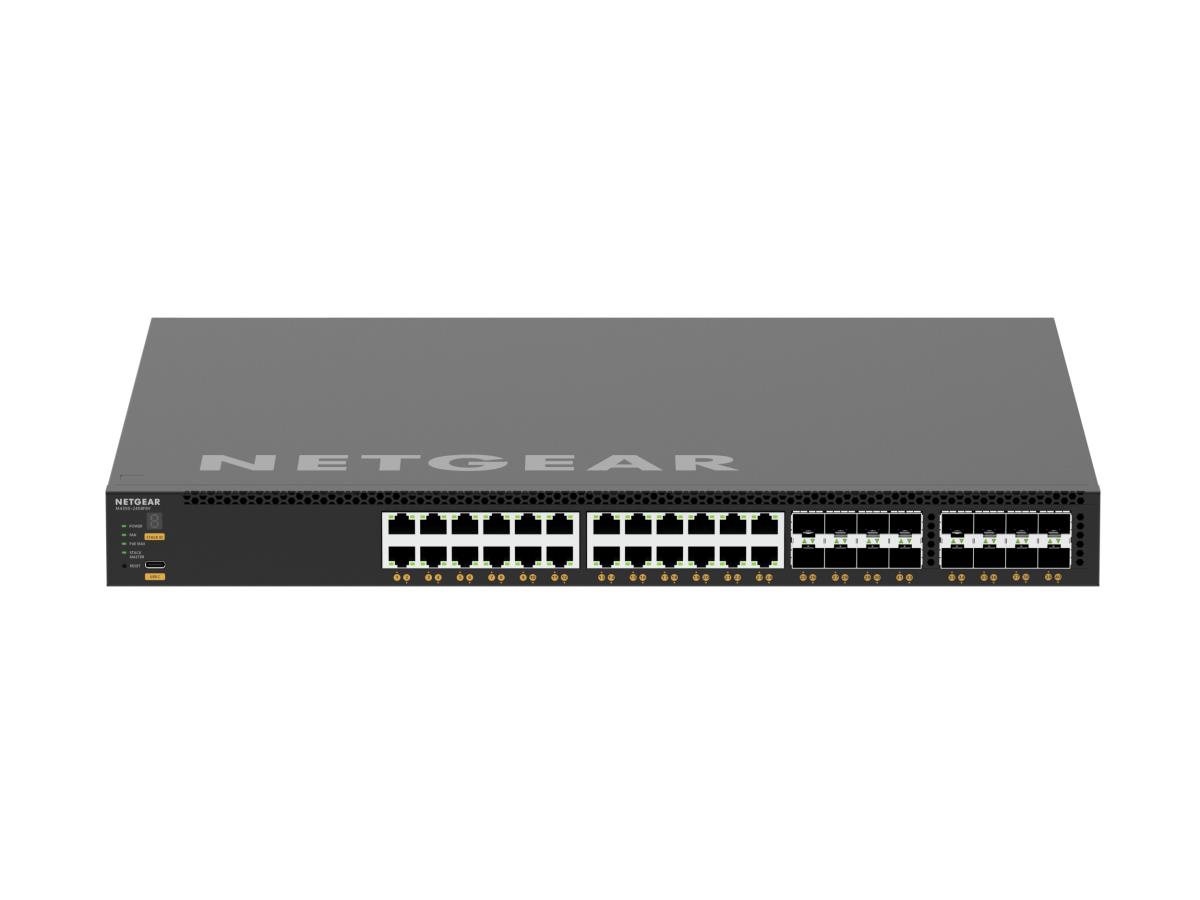 M4350-24X8F8V (XSM4340V) Managed Switch 24x10G/Multi-Gig PoE++ (290W base, up to 1,770W), 8xSFP+ and 8xSFP28 25G