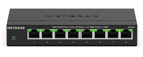 MS308E Multi-Gigabit 2.5G Ethernet Plus Switch 8-Port