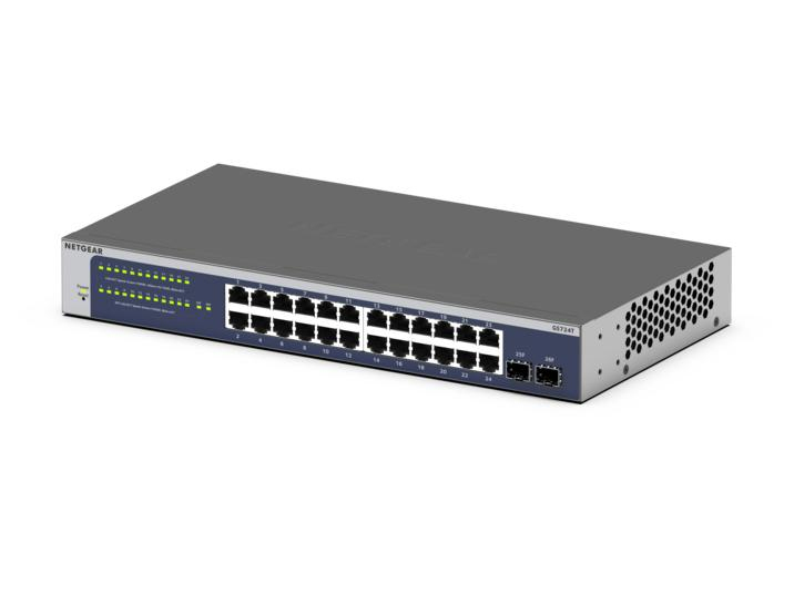 GS724Tv6 Gigabit Ethernet Smart Switch 24-Port with 2 Dedicated SFP Ports