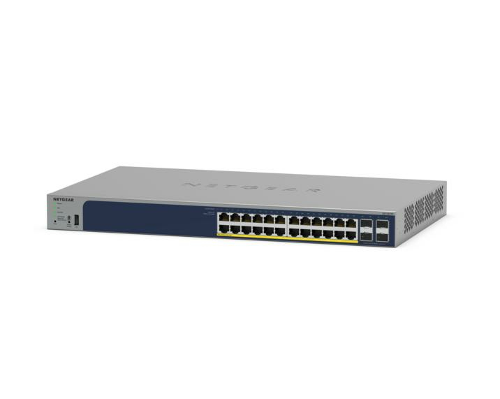 GS728TPPv3 - Gigabit Ethernet PoE+ Smart Switch 28-Port with 4 SFP Ports and Cloud Management