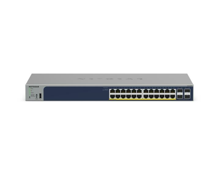 GS728TPPv3 - Gigabit Ethernet PoE+ Smart Switch 28-Port with 4 SFP Ports and Cloud Management