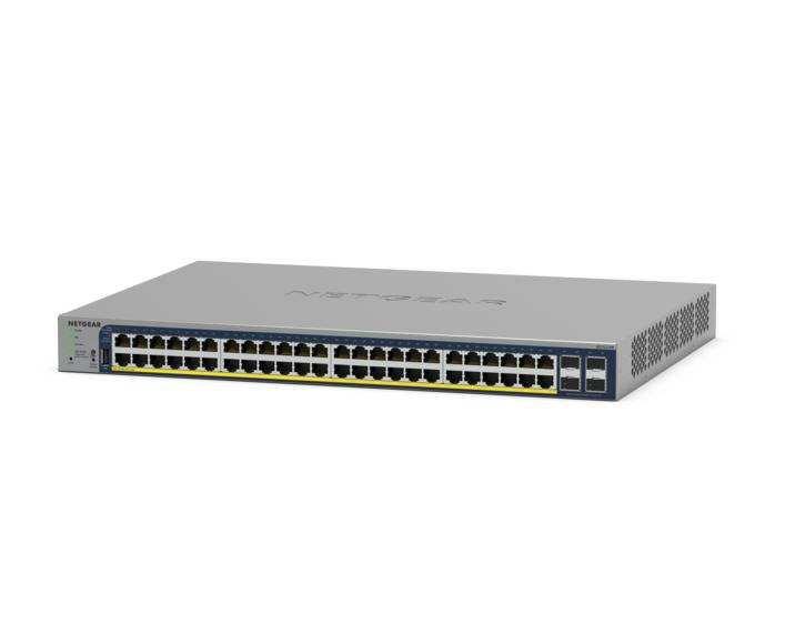 Managed Smart Switch PoE+ GS728TPv3 24-Port GbE with 4 SFP Ports and Cloud Management