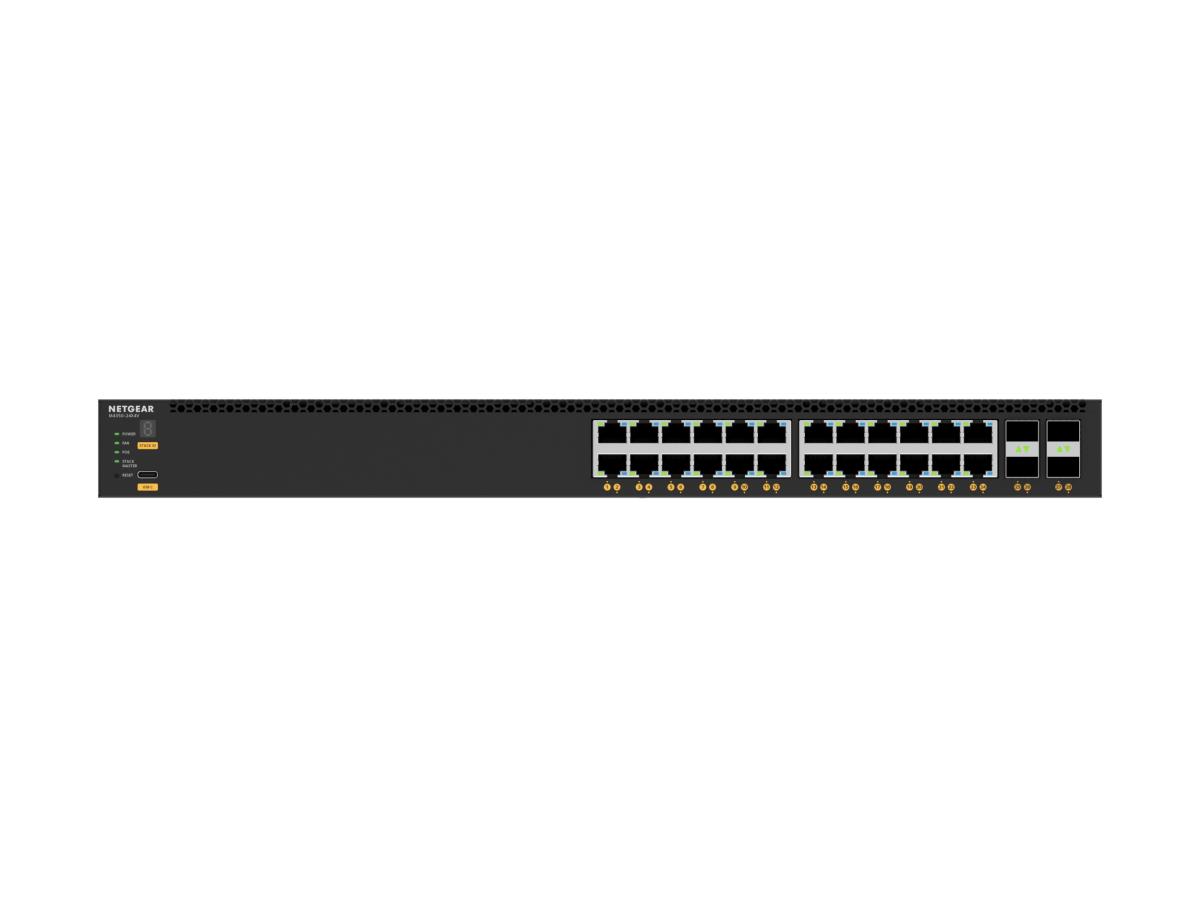 Managed Switch M4350-24X4V (XSM4328CV) - 24x10G/Multi-Gig PoE+ (576W base, up to 720W) and 4xSFP28 25G Port