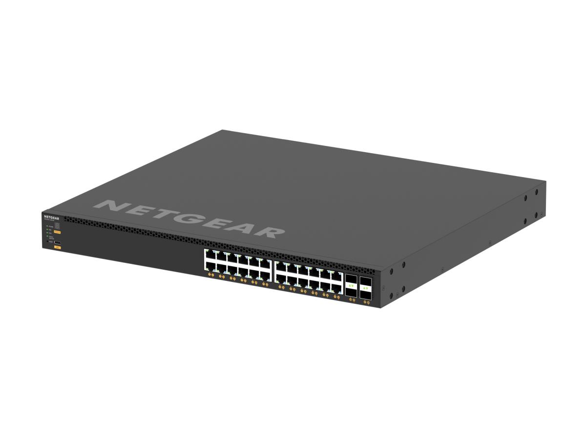 Managed Switch M4350-24X4V (XSM4328CV) - 24x10G/Multi-Gig PoE+ (576W base, up to 720W) and 4xSFP28 25G Port