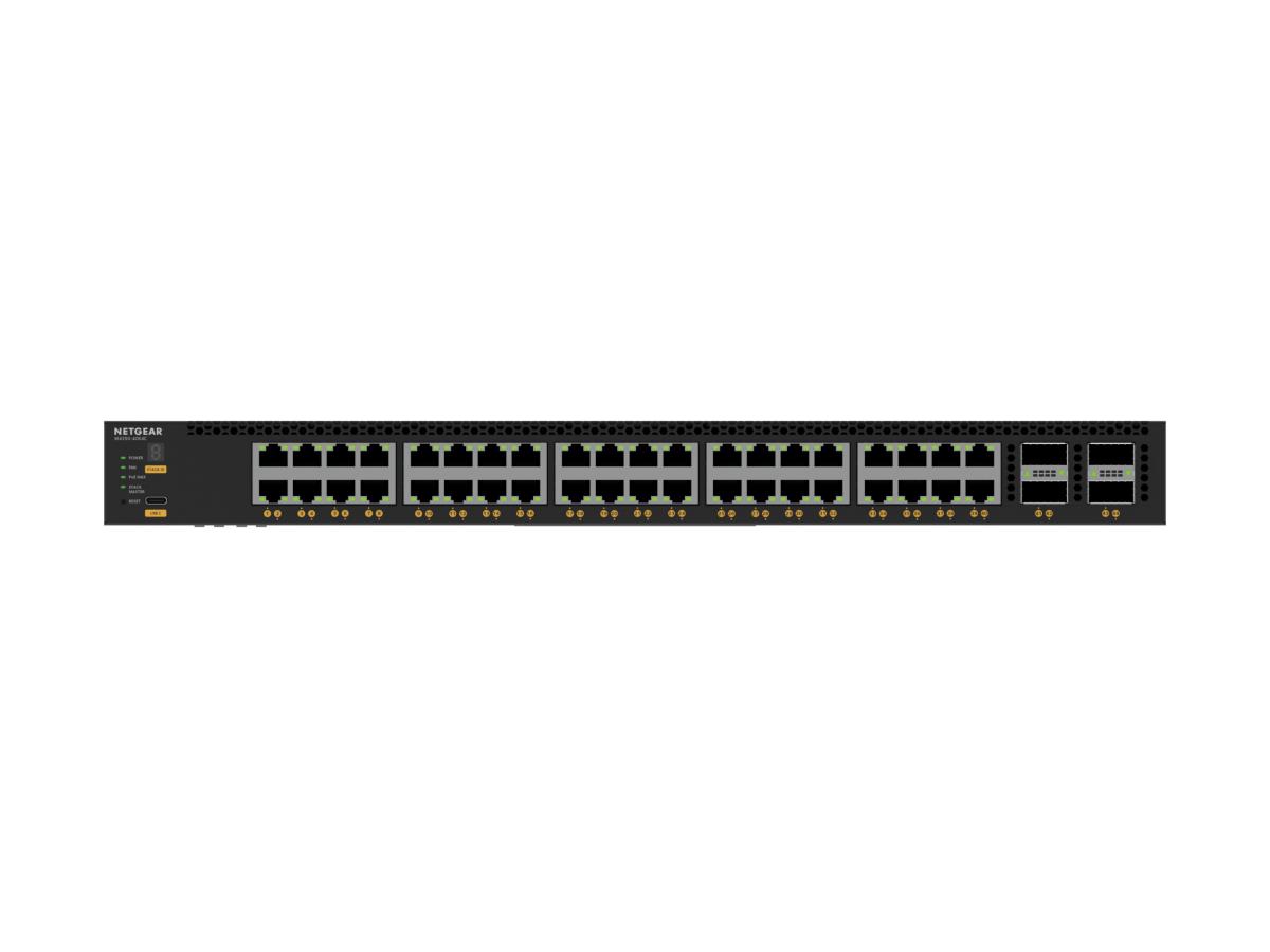 Managed Switch M4350-40X4C (XSM4344C) - 40x10G/Multi-Gig PoE++ (196W base, up to 1,676W) and 4xQSFP28 100G Port