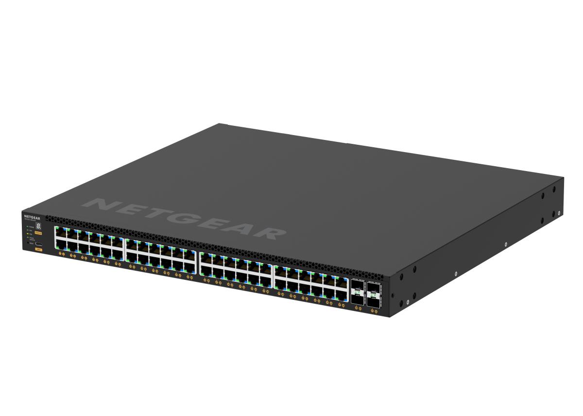 Fully Managed Switch M4350-48G4XF (GSM4352) - 48x1G PoE+ (236W base, up to 1,440W) and 4xSFP+ Port