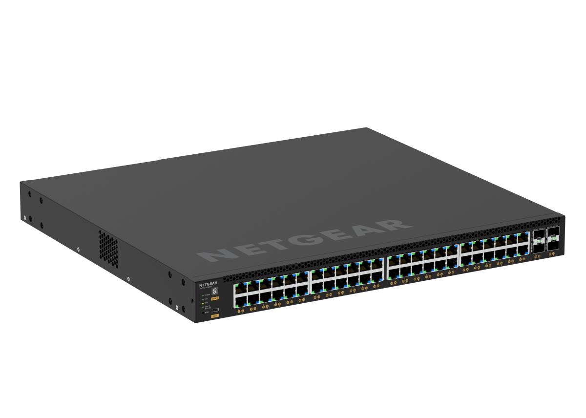 Fully Managed Switch M4350-48G4XF (GSM4352) - 48x1G PoE+ (236W base, up to 1,440W) and 4xSFP+ Port