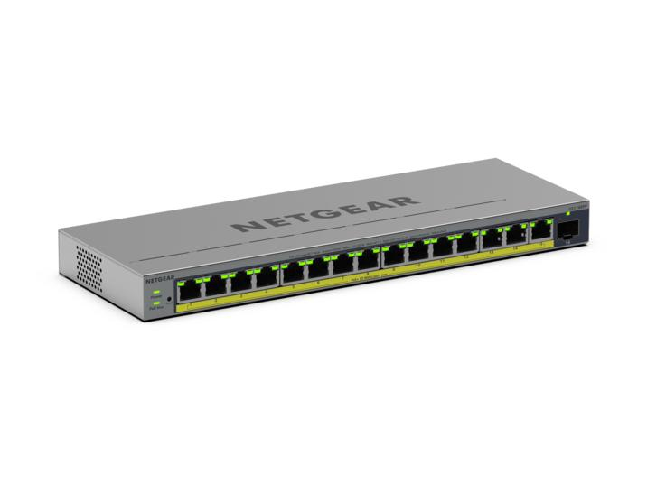 Managed Easy Smart Switch PoE+ GS116EPP 16-Port GbE with 1 Dedicated SFP port (231W)
