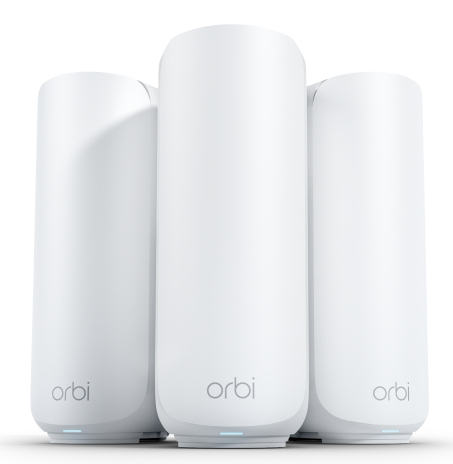 Orbi RBE373 Dual-band Wi-Fi 7 Mesh System - 3 Pack (1x Router + 2x Satellite) White