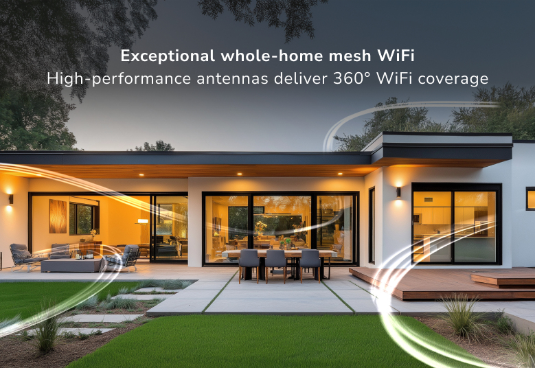 Orbi RBE373 Dual-band Wi-Fi 7 Mesh System - 3 Pack (1x Router + 2x Satellite) White