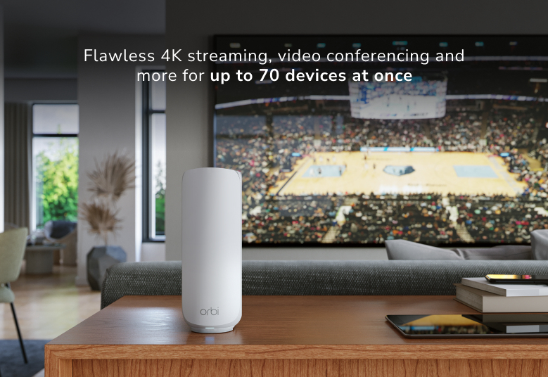 Orbi RBE373 Dual-band Wi-Fi 7 Mesh System - 3 Pack (1x Router + 2x Satellite) White