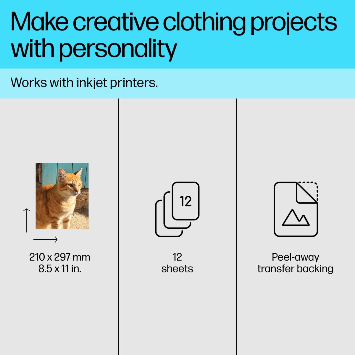 Iron-on T-shirt Transfers Paper A4 10sheet (C6050A)