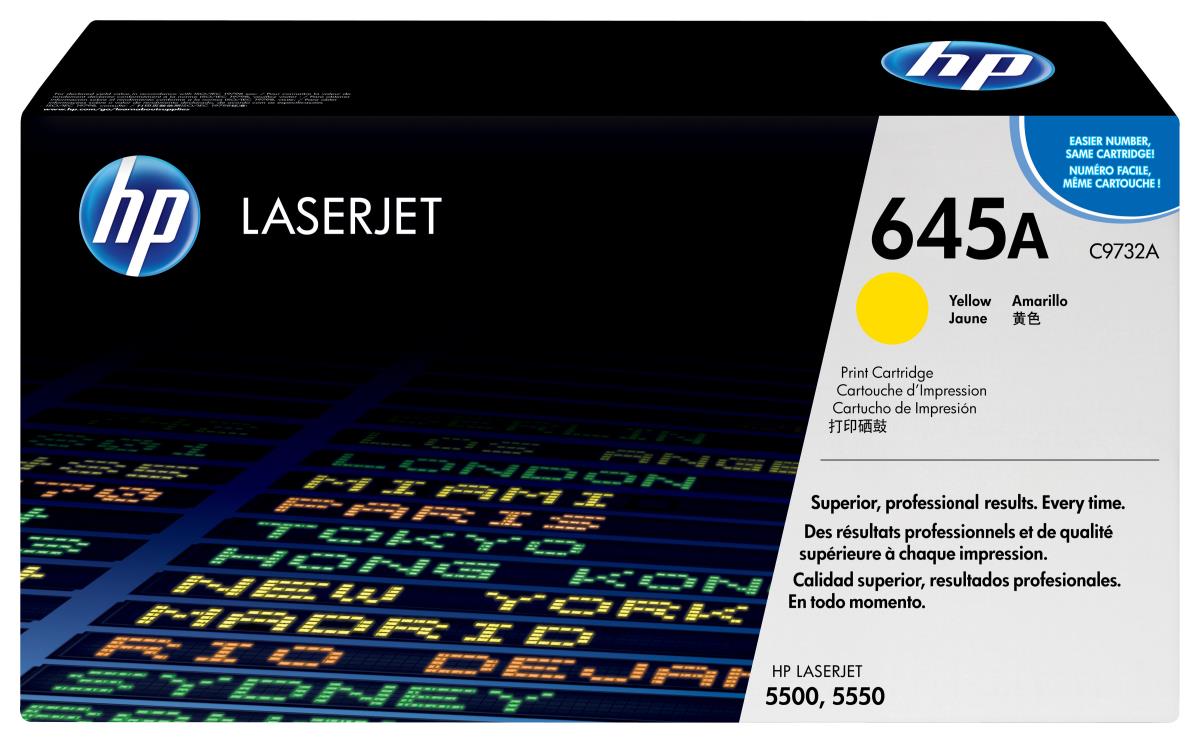 Toner Cartridge - No 645A - 12k Pages - Yellow