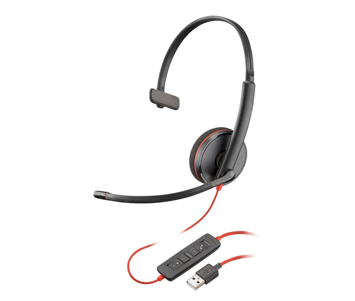 Headset Blackwire C3210 - USB-a - Black - Bulk