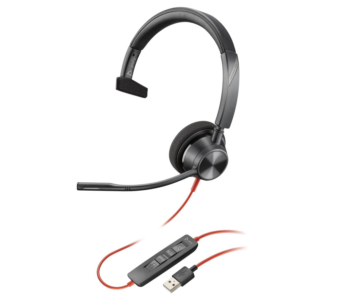 Headset Blackwire 3310 - Monaural - USB-a