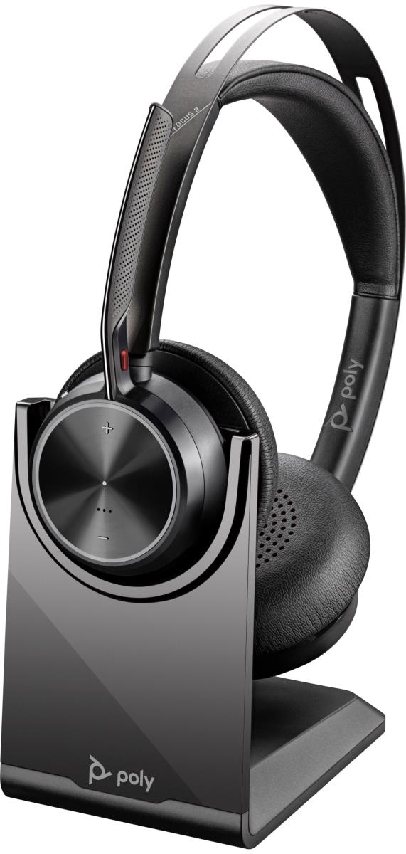 Headset Voyager Focus 2 Uc - Stereo - USB-a Bluetooth With Charge Stand