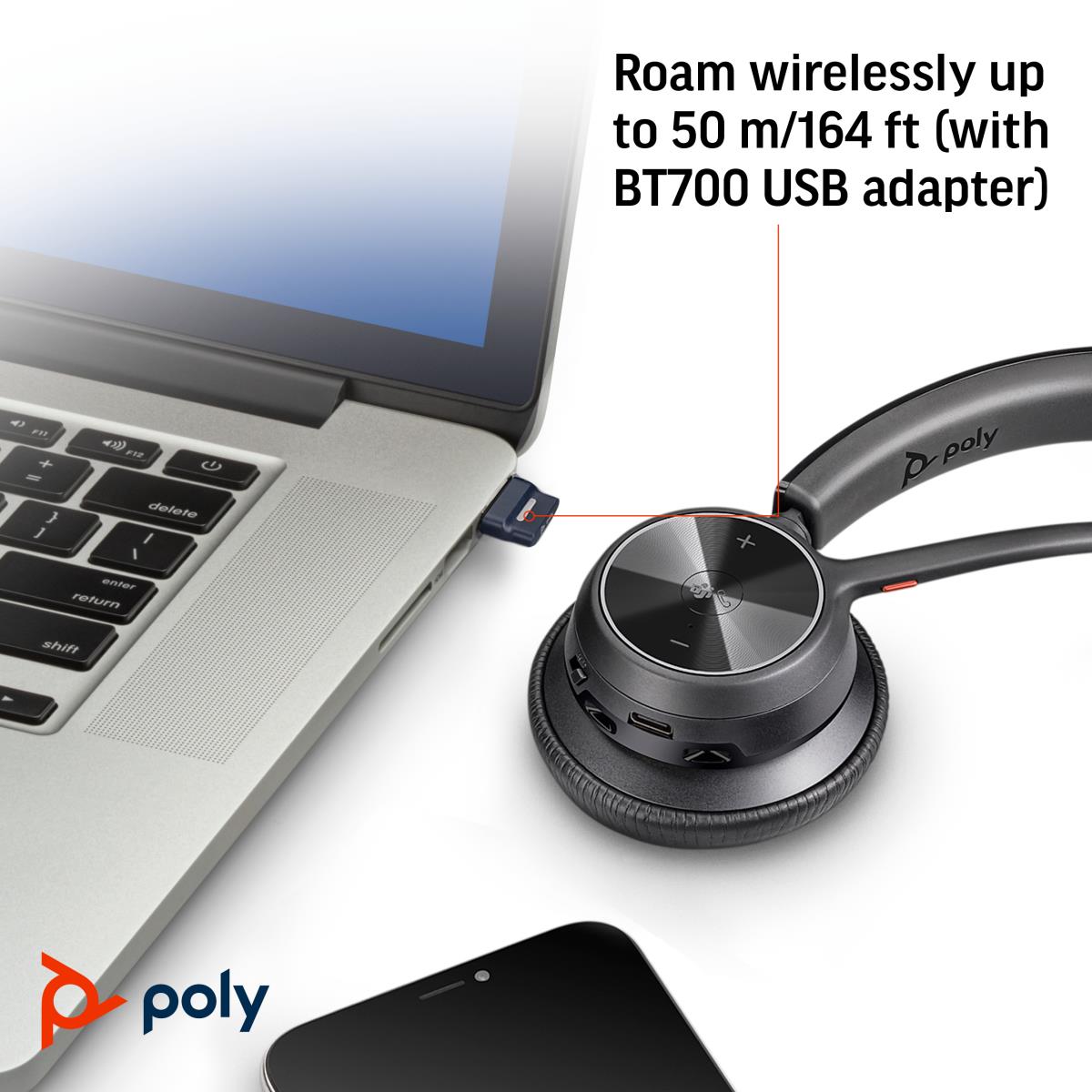 Headset Voyager 4310 Uc Microsoft - Mono - USB-c Bluetooth Without Charge Stand