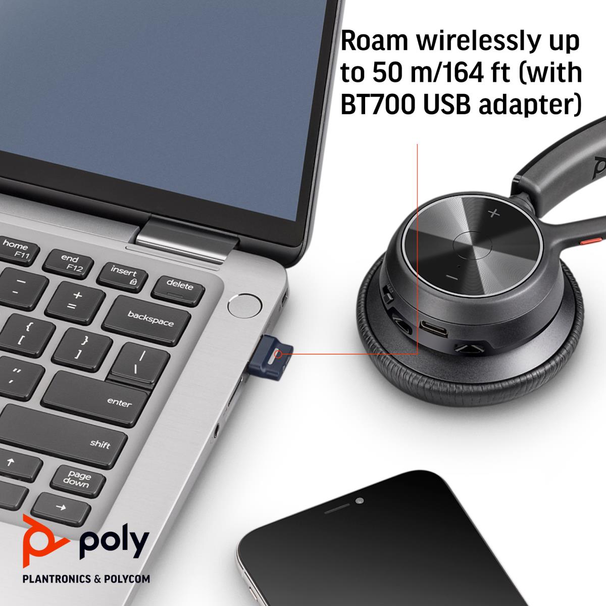 Headset Voyager 4320 Uc - Stereo - USB-a Bluetooth With Charge Stand