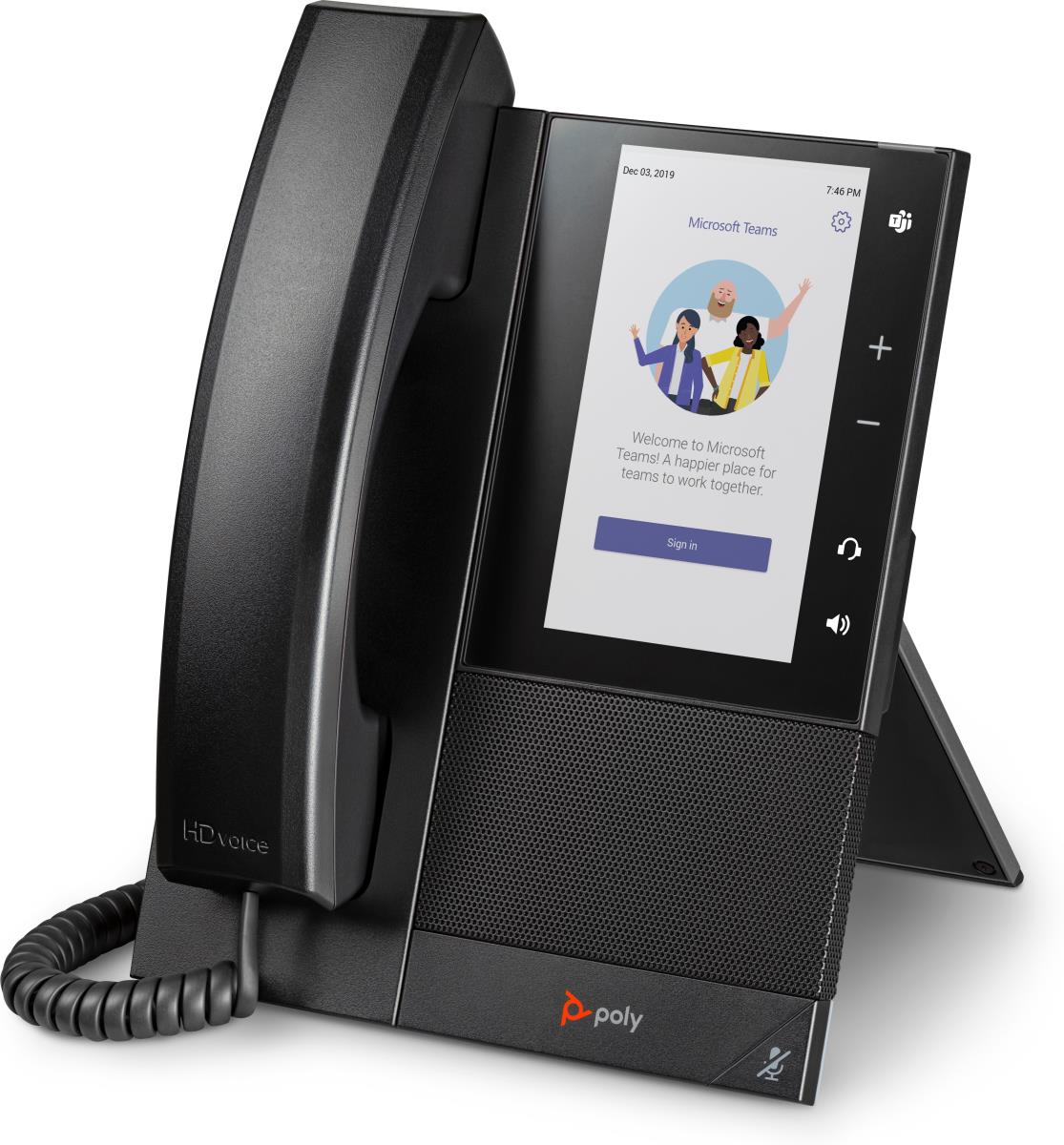 Poly CCX 505 Business Media Phone for Microsoft Teams and PoE-enabled