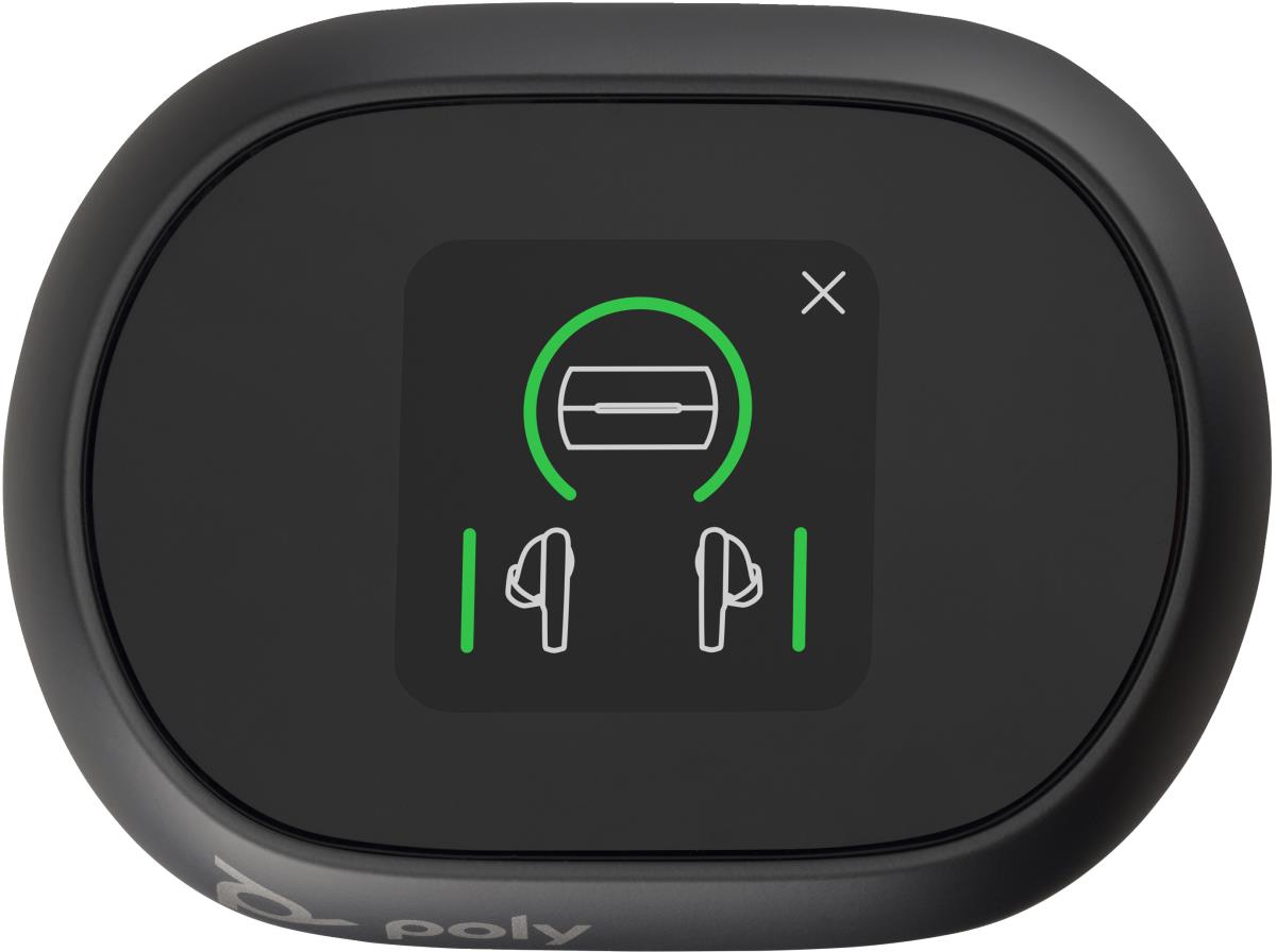 Voyager Free 60+ Uc Bluetooth Wireless Earbuds - Touchscreen Charge Case - Teams - USB-a - Black