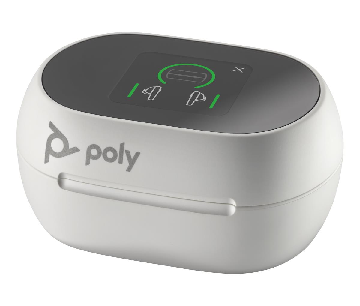 Voyager Free 60+ Uc Bluetooth Wireless Earbuds - Touchscreen Charge Case - USB-c - White