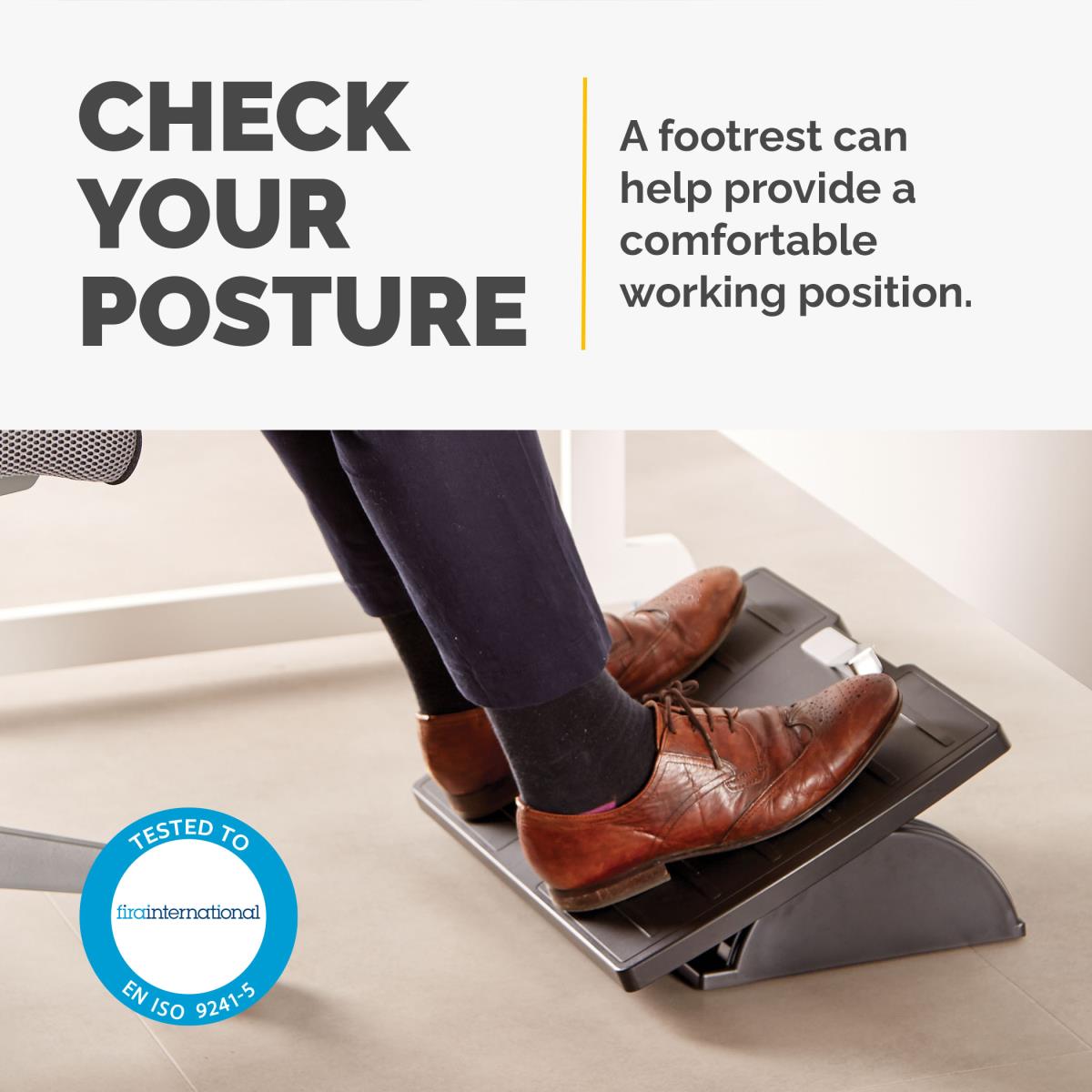 Adjustable Footrest With Microban