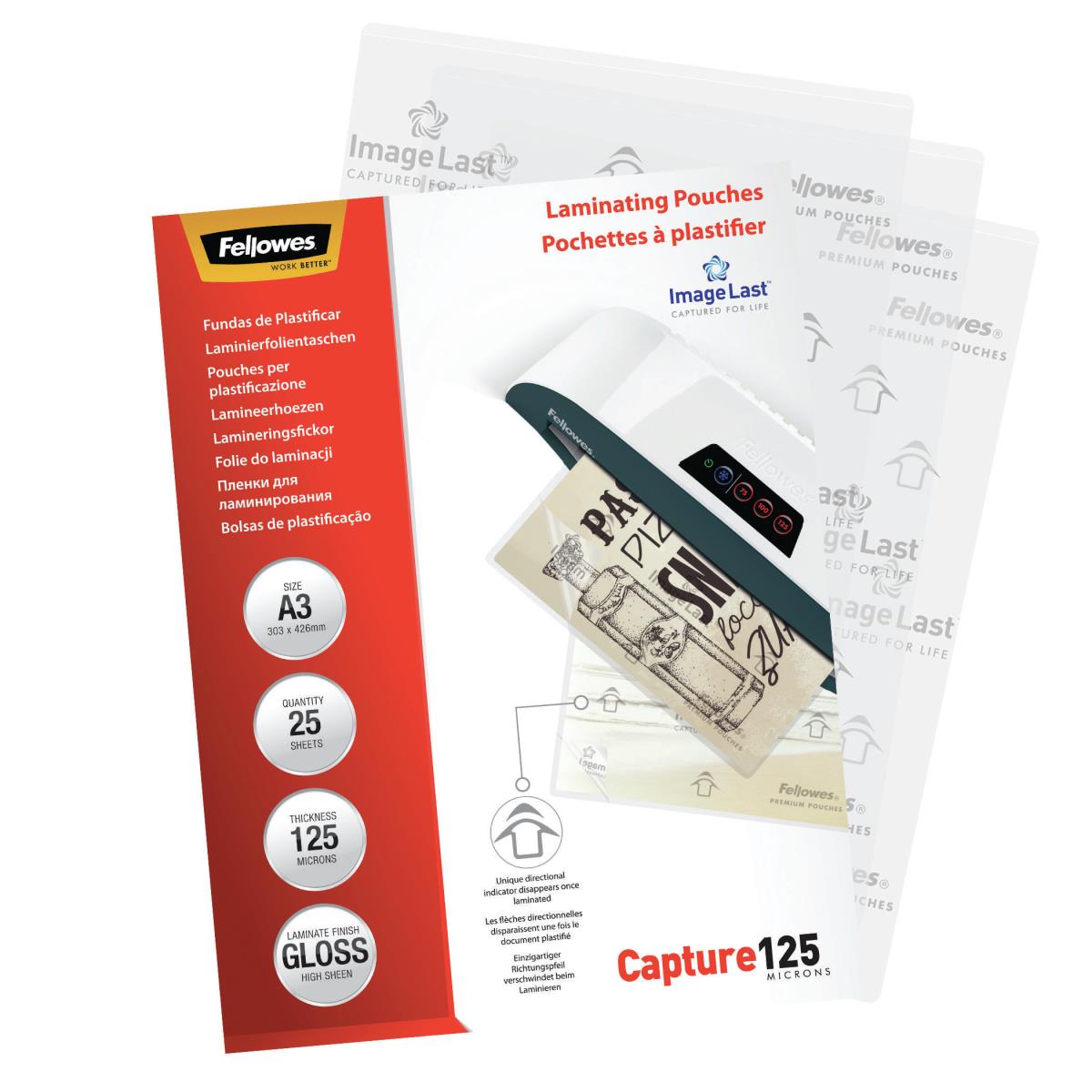 Laminating Pouch A3 125mic 25pk