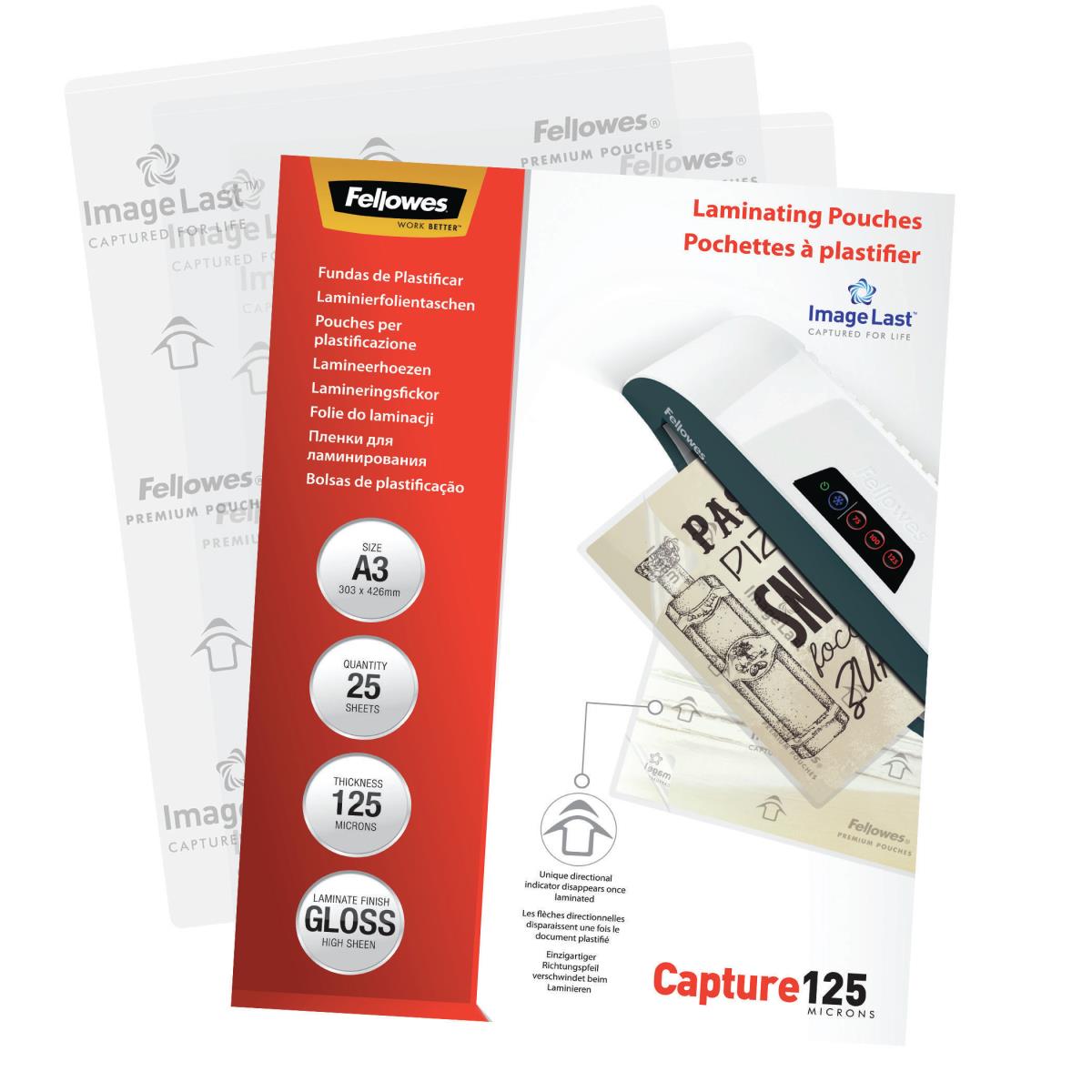 Laminating Pouch A3 125mic 25pk