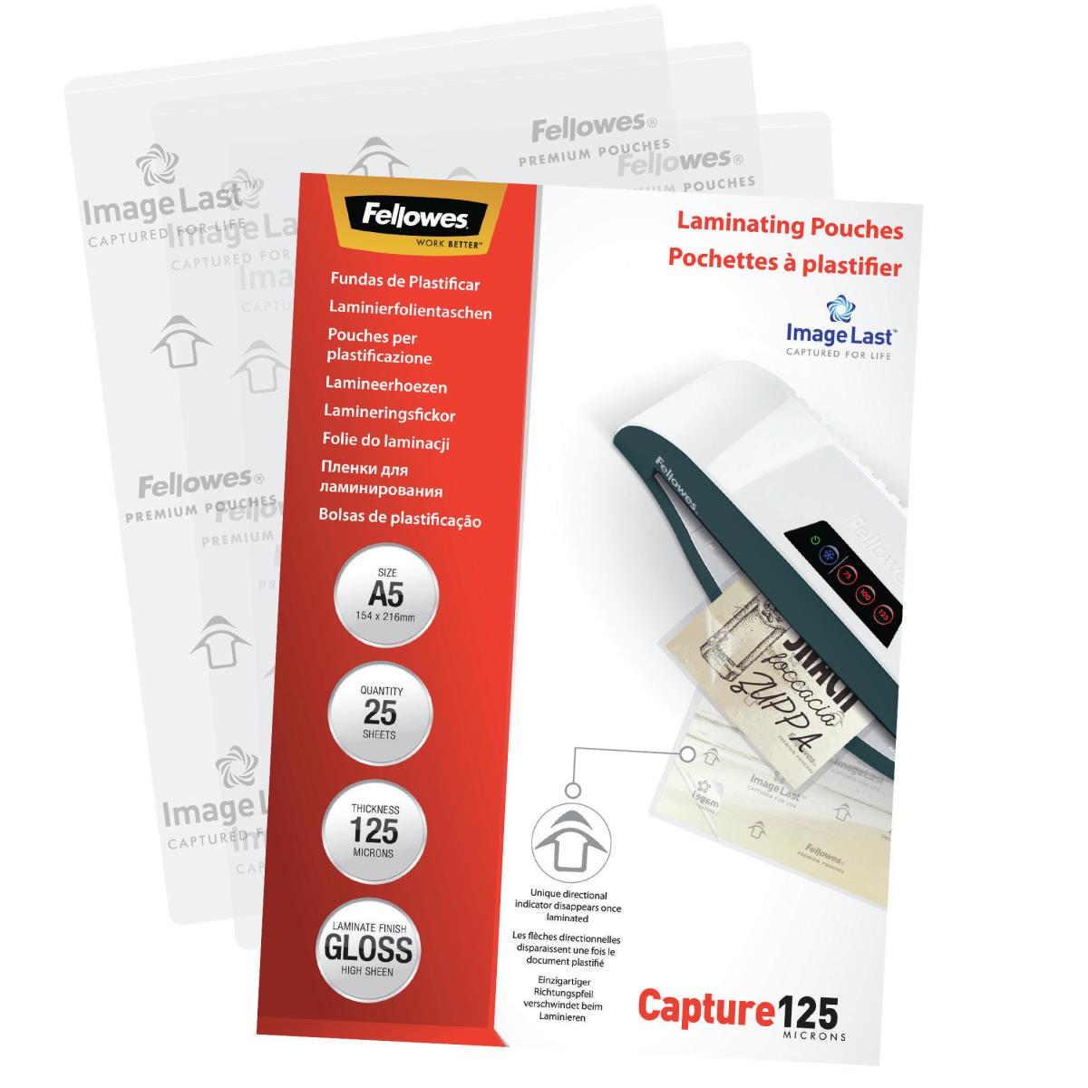 Laminating Pouch A5 125mic Rtl 25pk