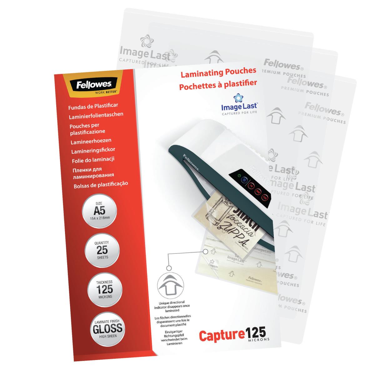 Laminating Pouch A5 125mic Rtl 25pk