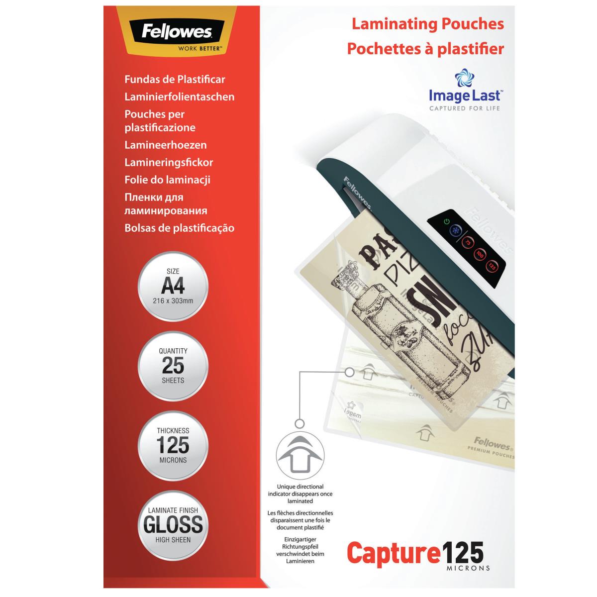 Laminating Pouch A4 125mic 25pk