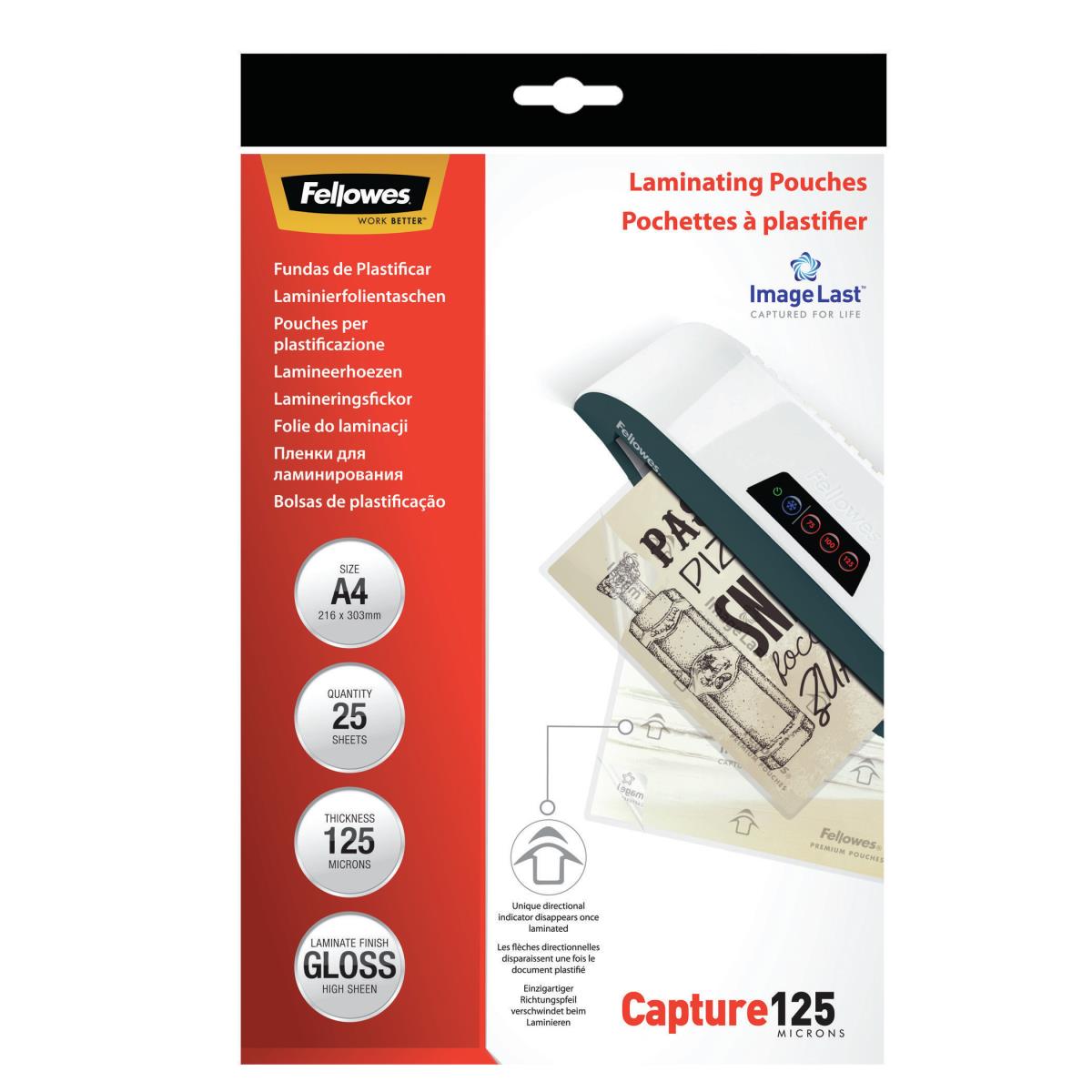 Laminating Pouch A4 125mic 25pk