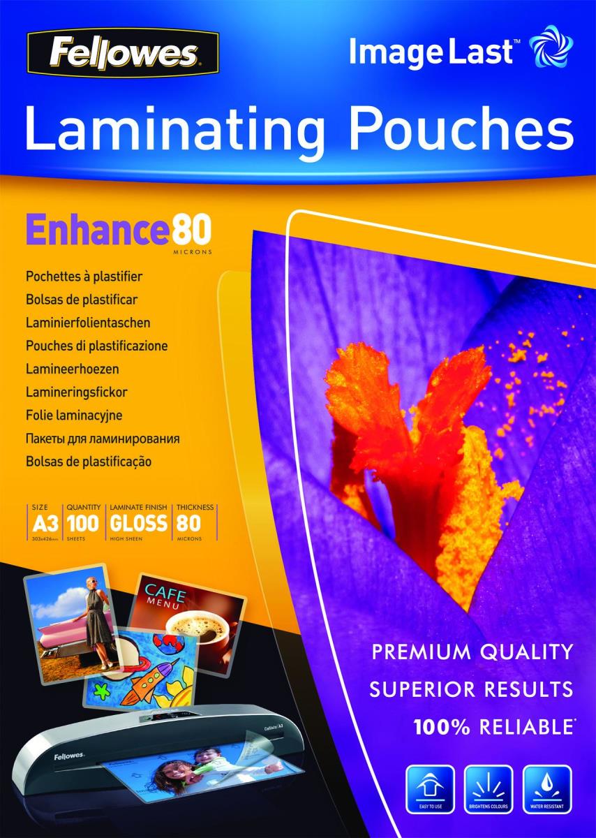Laminating Pouch A3 80mic 100pk