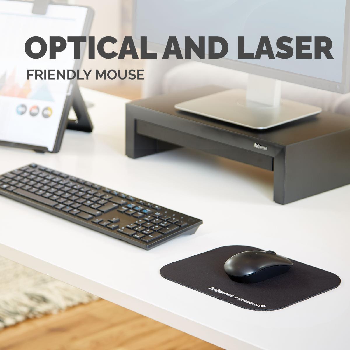 Microban Mouse Mat- Black