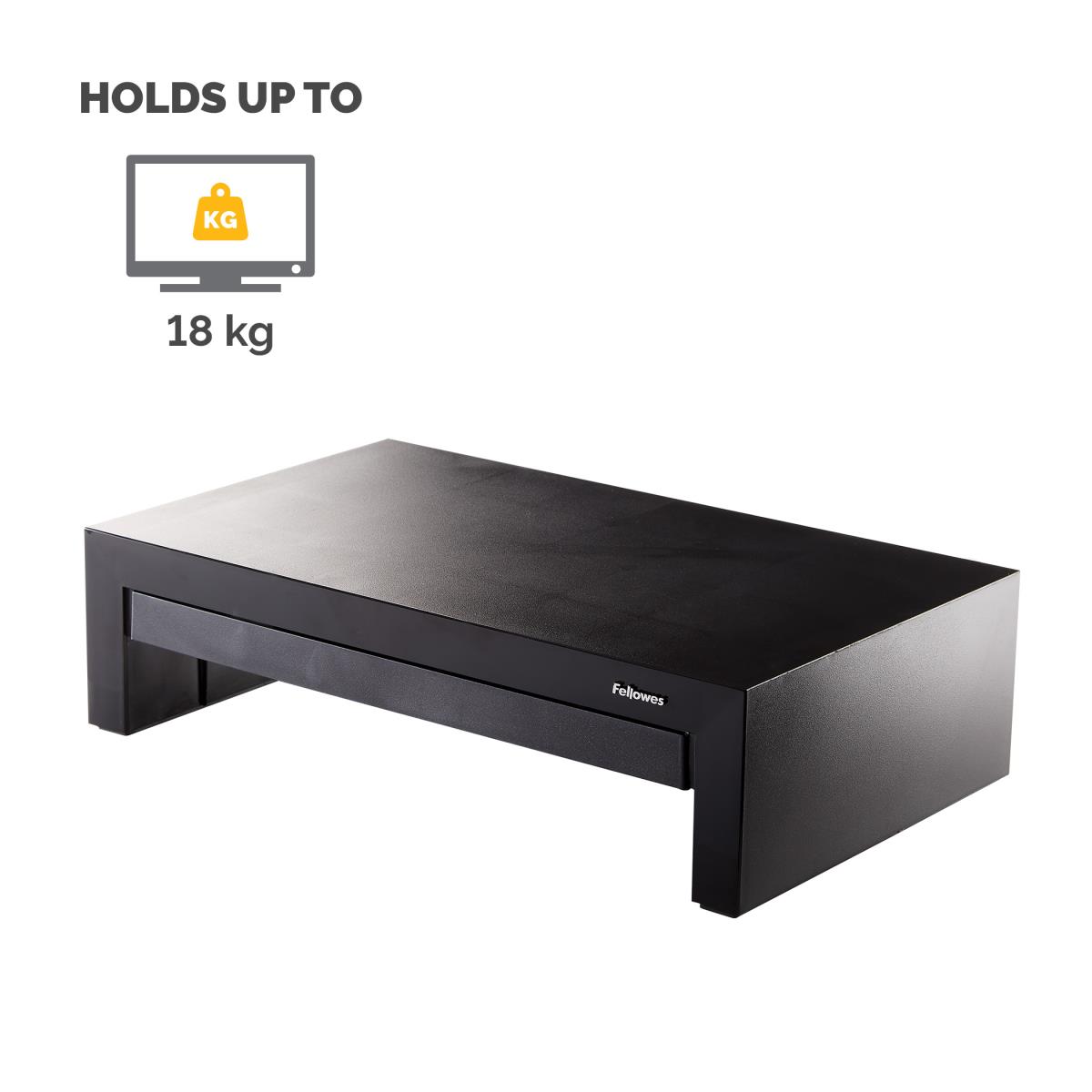 Raises Monitors Up To 21in Or 40 Lbs. To Comfortable Viewing Height While Maximi