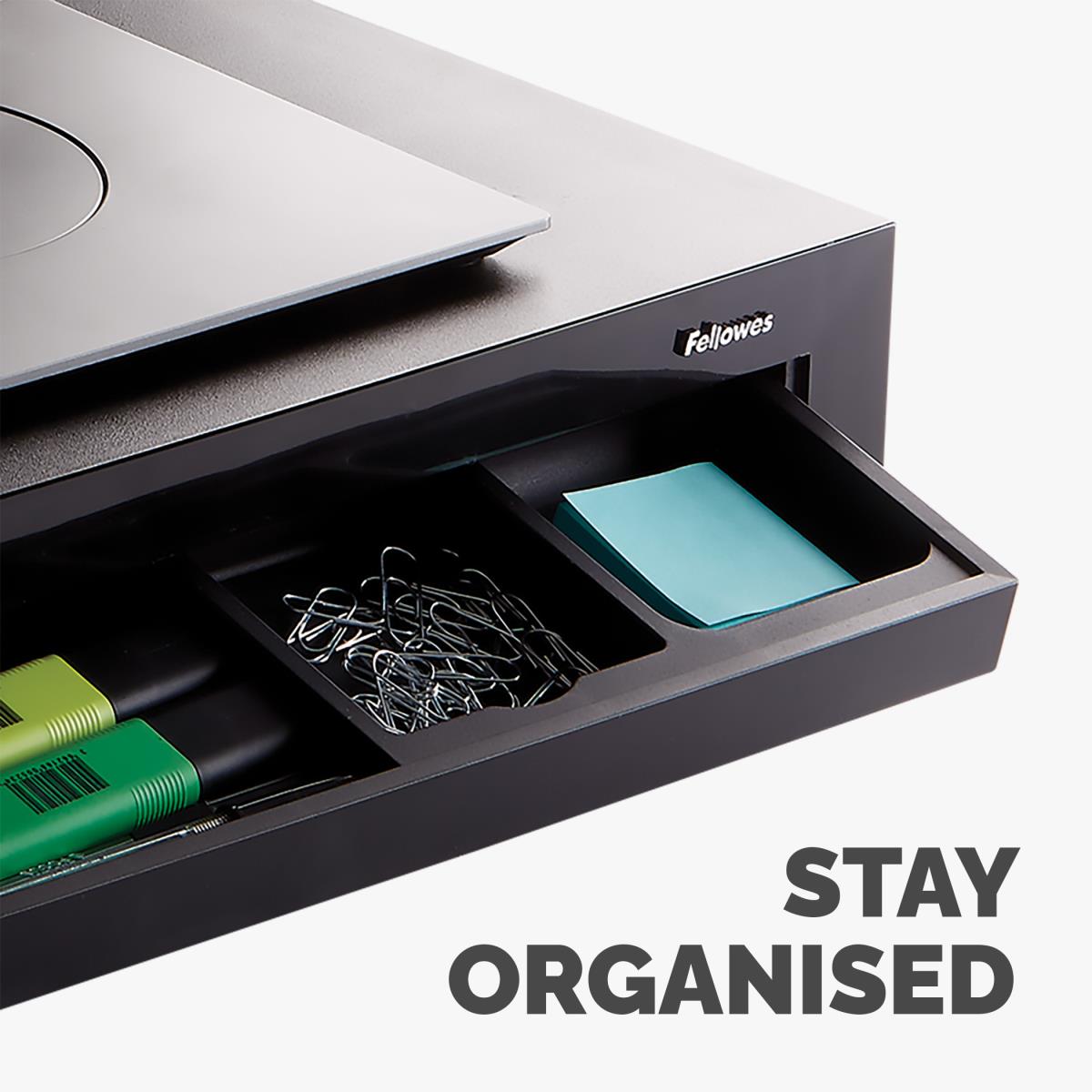 Raises Monitors Up To 21in Or 40 Lbs. To Comfortable Viewing Height While Maximi